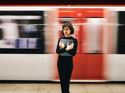 Alba Ventura, en la portada del primer volumen de las sonatas de Mozart